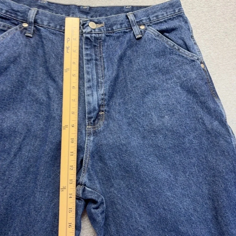 Wrangler Jeans Mens 36X34 Carpenter Straight Relaxed Fit Mid Rise Medium Denim